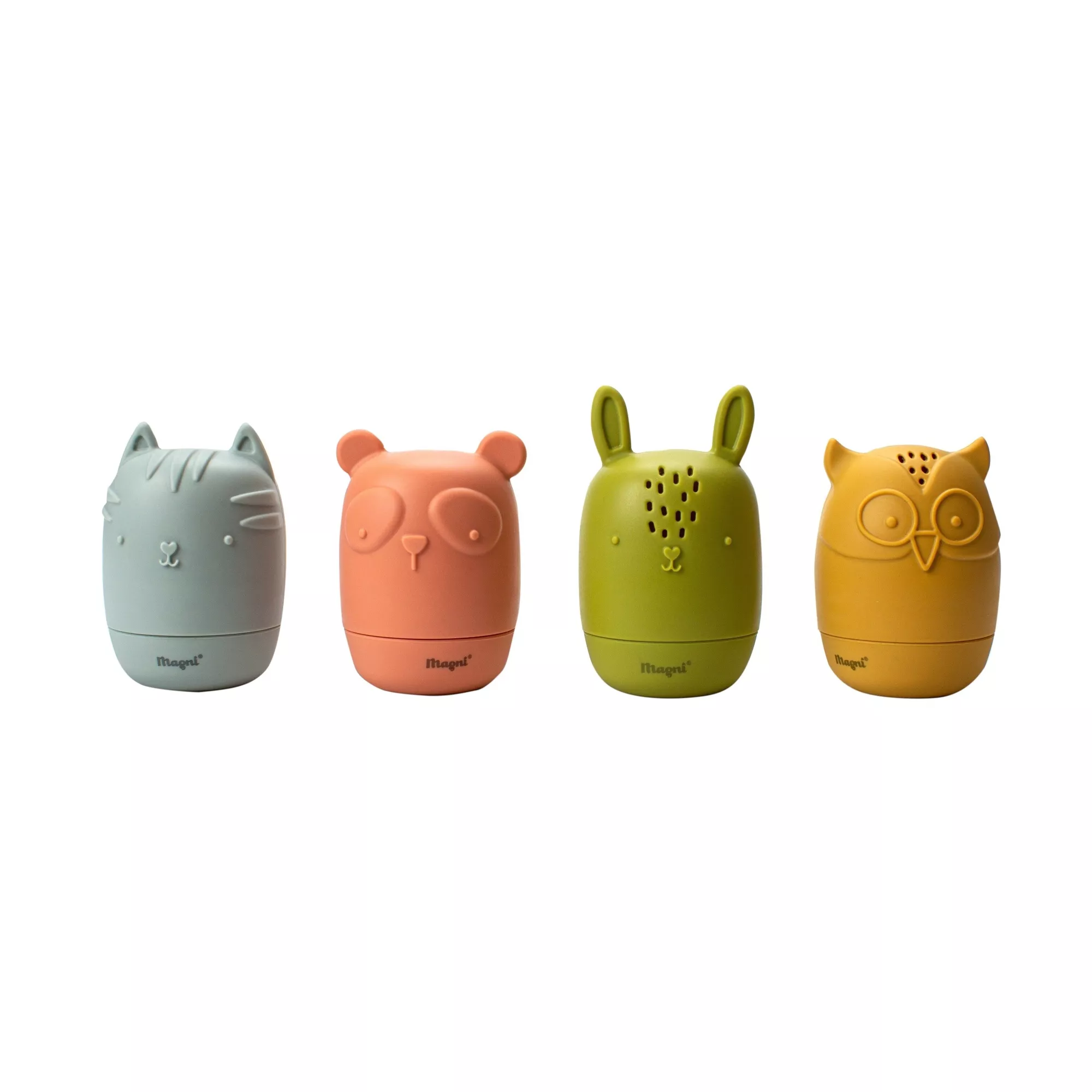 Jouets de bain animaux en silicone